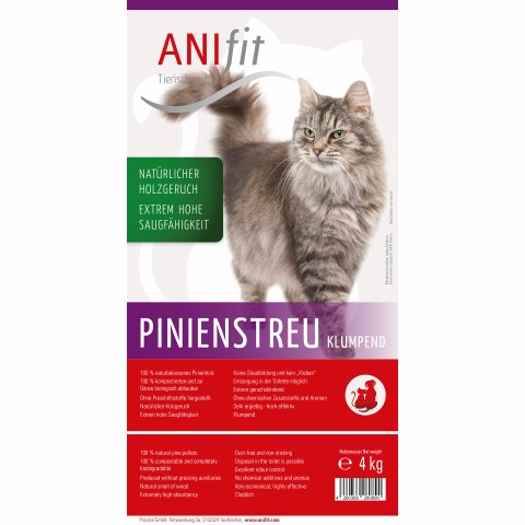 Katze Zubehör Pinienstreu 4 kg 1 Stück -2- Anifit